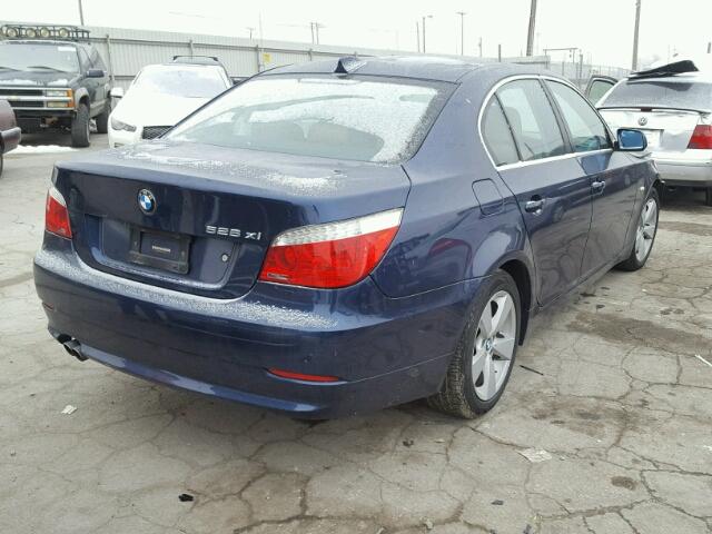 WBANV13588CZ60095 - 2008 BMW 528 XI BLUE photo 4