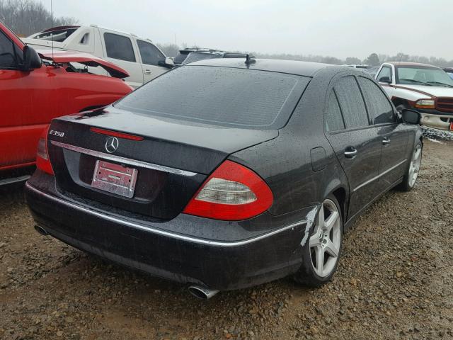 WDBUF56XX9B411505 - 2009 MERCEDES-BENZ E 350 BLACK photo 4