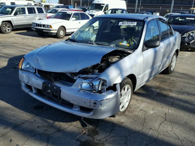 JM1BJ2221Y0311416 - 2000 MAZDA PROTEGE DX SILVER photo 2