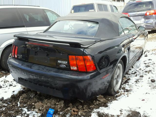 1FAFP45X72F189464 - 2002 FORD MUSTANG GT BLACK photo 4