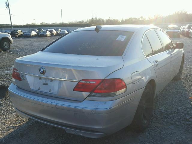 WBAHL83536DT05460 - 2006 BMW 750 I SILVER photo 4