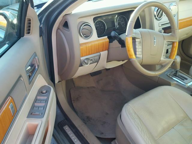 3LNHM28T18R646348 - 2008 LINCOLN MKZ GRAY photo 9