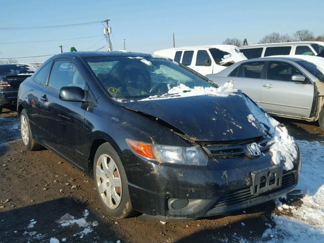 2HGFG12618H572670 - 2008 HONDA CIVIC LX BLACK photo 1