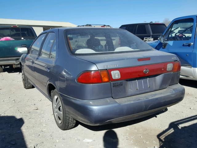 1N4AB41D4WC748111 - 1998 NISSAN SENTRA E BLUE photo 3