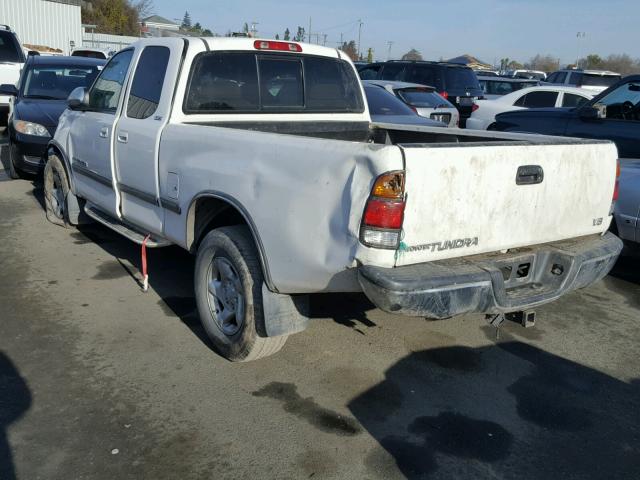 5TBRT3412YS051634 - 2000 TOYOTA TUNDRA ACC WHITE photo 3