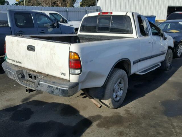 5TBRT3412YS051634 - 2000 TOYOTA TUNDRA ACC WHITE photo 4