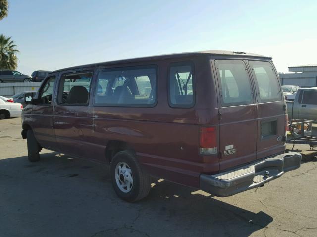 1FBSS31L83HB82554 - 2003 FORD ECONOLINE BURGUNDY photo 3