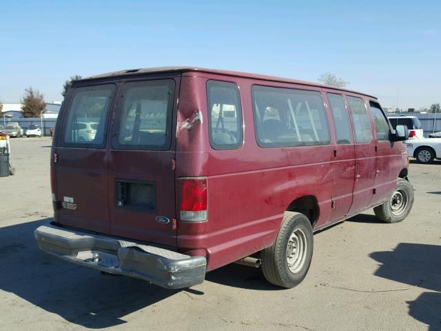 1FBSS31L83HB82554 - 2003 FORD ECONOLINE BURGUNDY photo 4