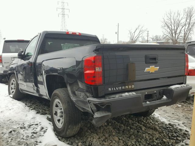 1GCNCNEH8HZ132164 - 2017 CHEVROLET SILVERADO BLACK photo 3