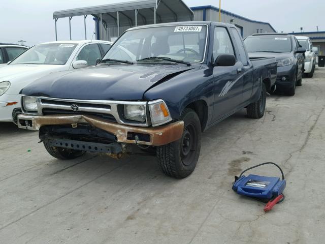 JT4RN93P1P5086583 - 1993 TOYOTA PICKUP 1/2 BLUE photo 2