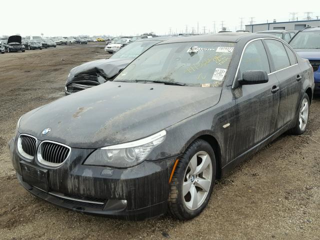 WBANU53518CT08395 - 2008 BMW 528 I BLACK photo 2
