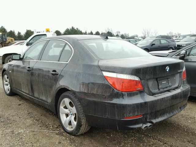 WBANU53518CT08395 - 2008 BMW 528 I BLACK photo 3