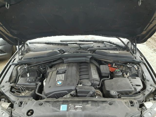 WBANU53518CT08395 - 2008 BMW 528 I BLACK photo 7