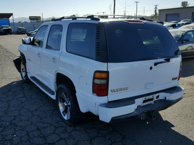 1GKEK63U52J288259 - 2002 GMC DENALI WHITE photo 3