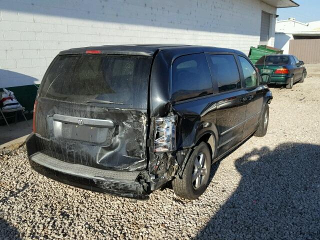 1D8HN54P38B130851 - 2008 DODGE GRAND CARA BLACK photo 4