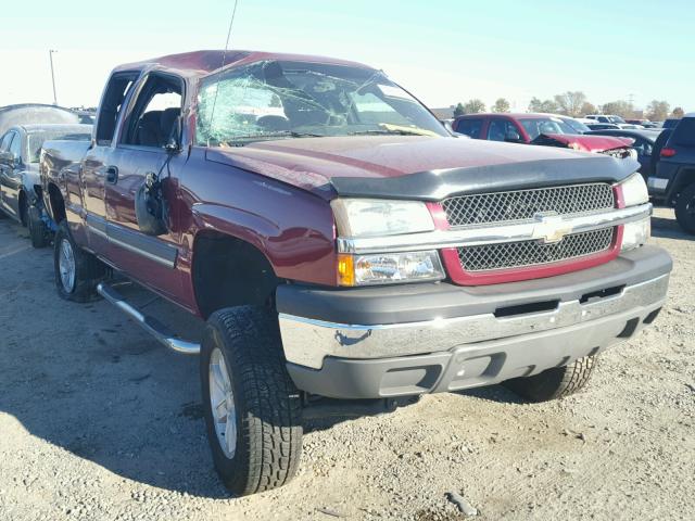 2GCEC19V741191685 - 2004 CHEVROLET SILVERADO MAROON photo 1