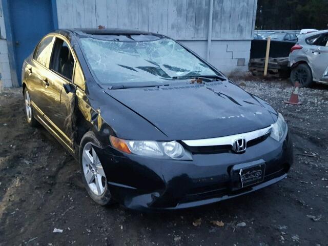 2HGFA16918H519408 - 2008 HONDA CIVIC EXL BLACK photo 1