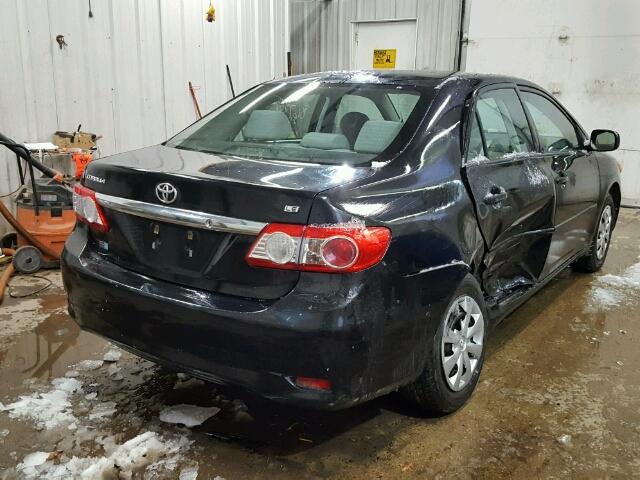 2T1BU4EE5BC584932 - 2011 TOYOTA COROLLA BA BLACK photo 4