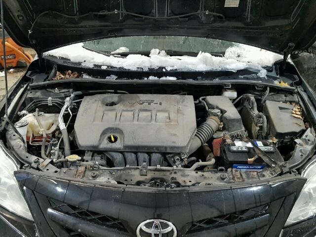 2T1BU4EE5BC584932 - 2011 TOYOTA COROLLA BA BLACK photo 7