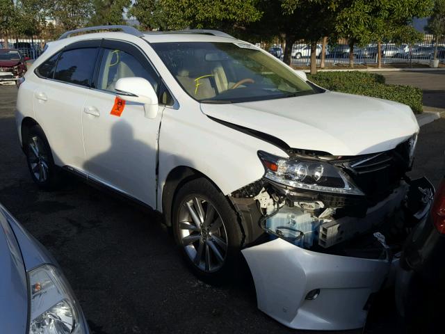 JTJBC1BA4E2069553 - 2014 LEXUS RX 450 WHITE photo 1