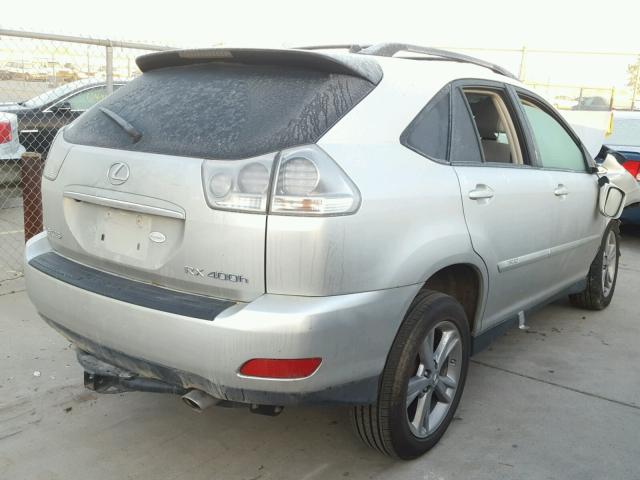 JTJHW31U072011032 - 2007 LEXUS RX 400H SILVER photo 4