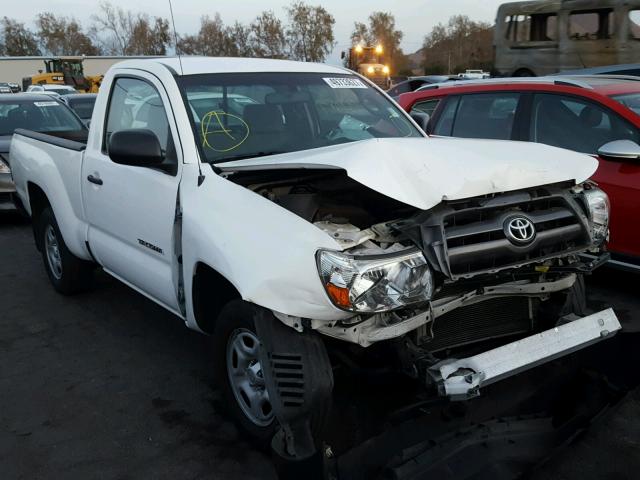 5TENX4CN4AZ716370 - 2010 TOYOTA TACOMA WHITE photo 1