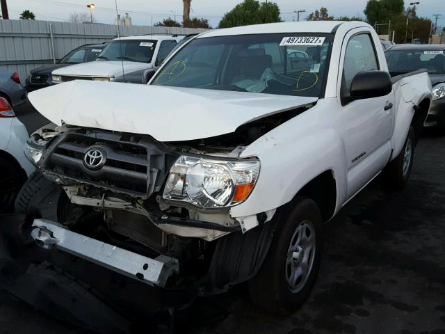 5TENX4CN4AZ716370 - 2010 TOYOTA TACOMA WHITE photo 2