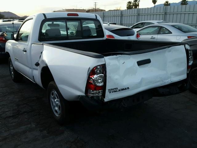 5TENX4CN4AZ716370 - 2010 TOYOTA TACOMA WHITE photo 3