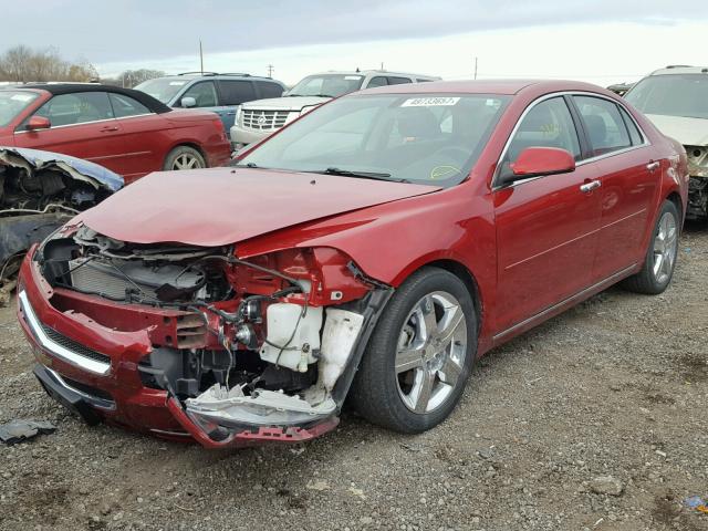 1G1ZC5E01CF295057 - 2012 CHEVROLET MALIBU 1LT RED photo 2