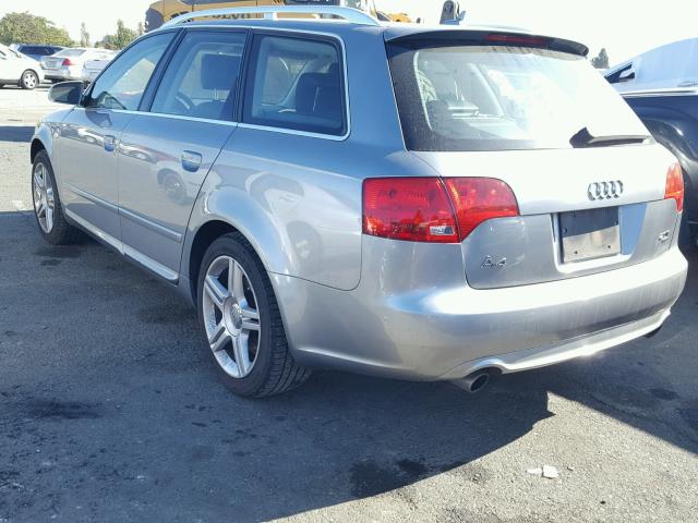 WAUKF78E18A096126 - 2008 AUDI A4 2.0T AV SILVER photo 3