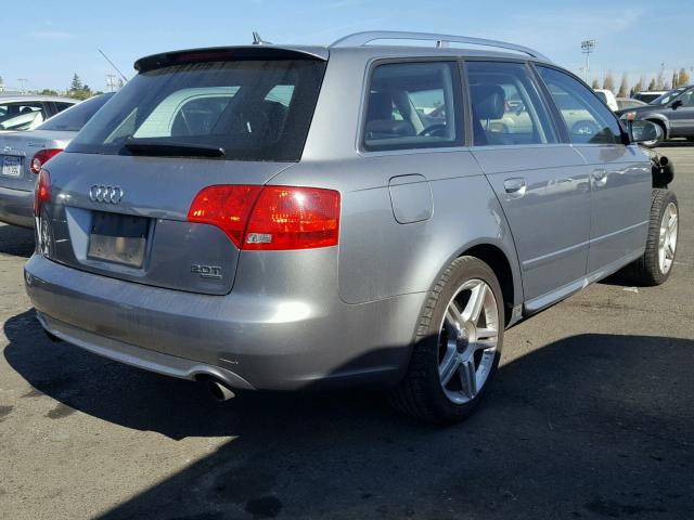 WAUKF78E18A096126 - 2008 AUDI A4 2.0T AV SILVER photo 4