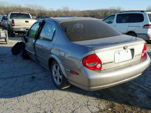 JN1CA31D6YT756054 - 2000 NISSAN MAXIMA GLE GRAY photo 3