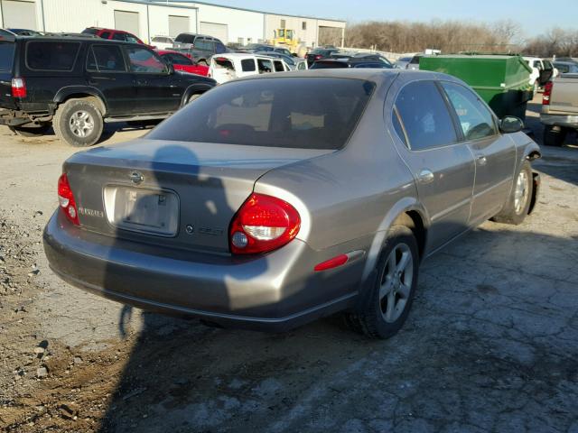 JN1CA31D6YT756054 - 2000 NISSAN MAXIMA GLE GRAY photo 4