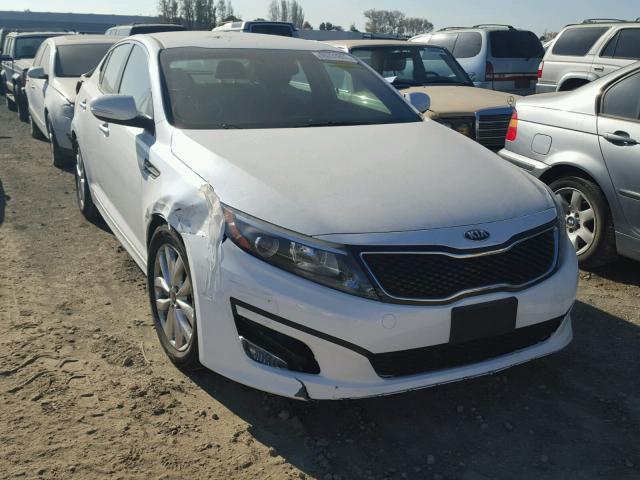 KNAGM4A78F5629181 - 2015 KIA OPTIMA LX WHITE photo 1