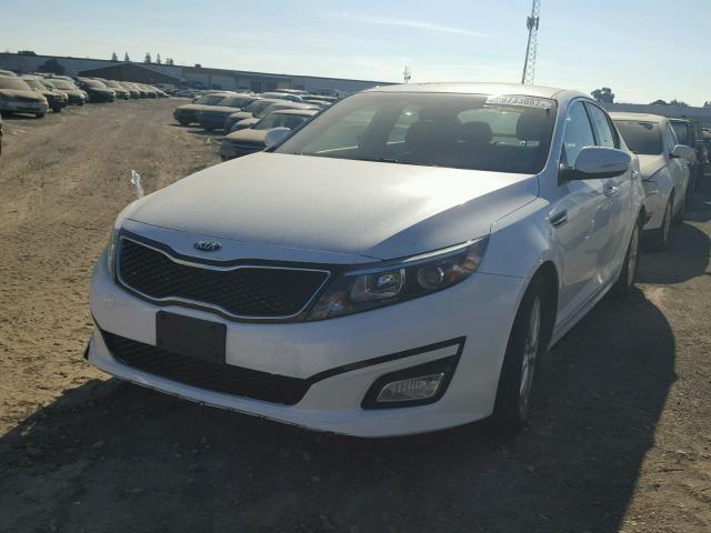 KNAGM4A78F5629181 - 2015 KIA OPTIMA LX WHITE photo 2