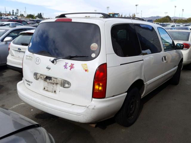 4N2XN11T2XD803424 - 1999 NISSAN QUEST SE WHITE photo 4