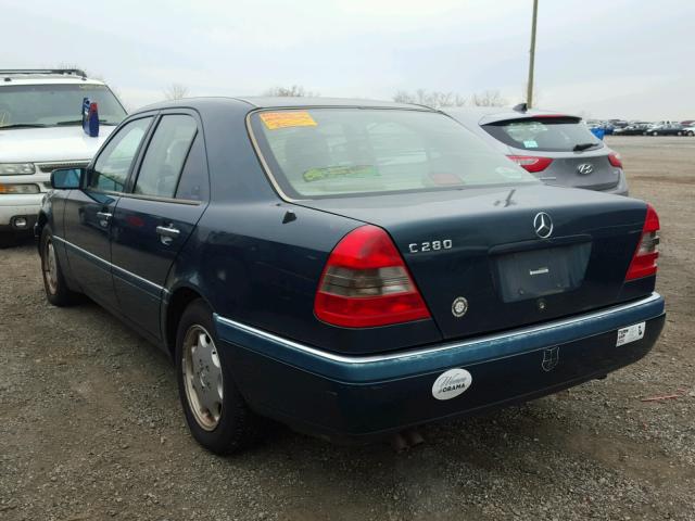 WDBHA28E7SF129170 - 1995 MERCEDES-BENZ C 280 BLUE photo 3