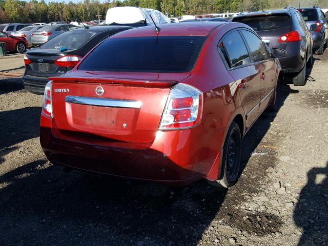 3N1AB6APXCL699757 - 2012 NISSAN SENTRA 2.0 RED photo 4