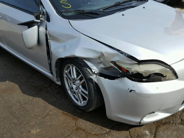 JTKDE177860132520 - 2006 TOYOTA SCION TC ვერცხლისფერი ფოტო 9