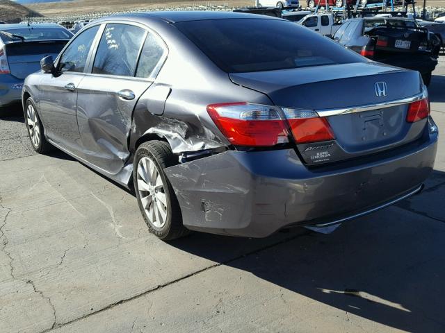 1HGCR2F77DA130698 - 2013 HONDA ACCORD EX GRAY photo 3