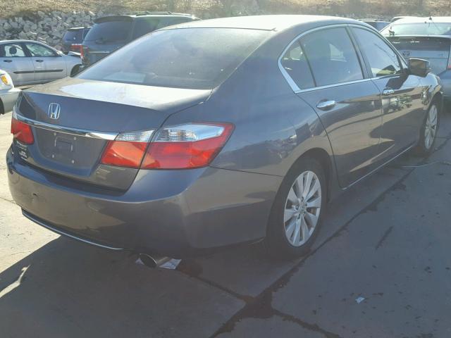 1HGCR2F77DA130698 - 2013 HONDA ACCORD EX GRAY photo 4