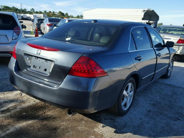 1HGCM56836A025667 - 2006 HONDA ACCORD EX BLUE photo 4