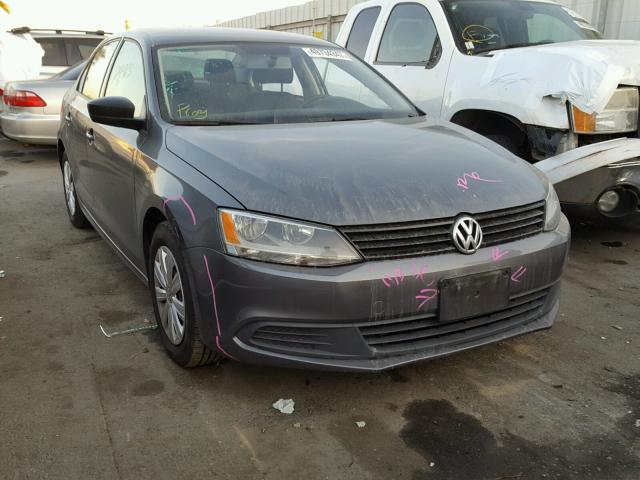 3VW1K7AJ5CM413478 - 2012 VOLKSWAGEN JETTA BASE GRAY photo 1