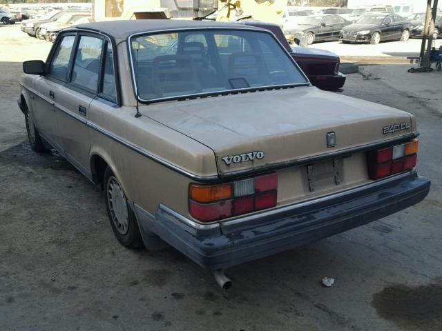 YV1AA8846L1394992 - 1990 VOLVO 240 BASE GOLD photo 3