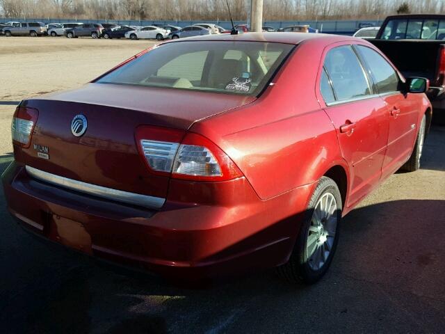 3MEHM08Z47R613452 - 2007 MERCURY MILAN PREM RED photo 4