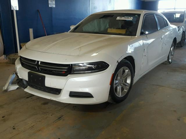 2C3CDXBG3FH812275 - 2015 DODGE CHARGER SE WHITE photo 2