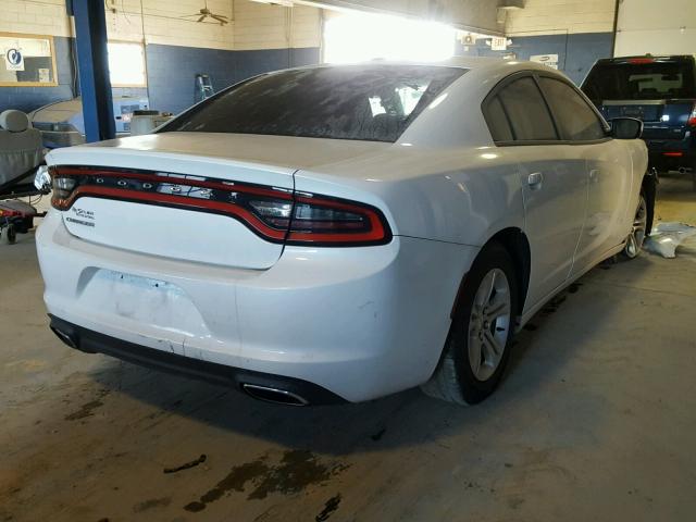 2C3CDXBG3FH812275 - 2015 DODGE CHARGER SE WHITE photo 4