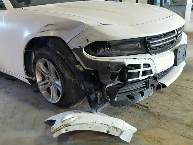 2C3CDXBG3FH812275 - 2015 DODGE CHARGER SE WHITE photo 9