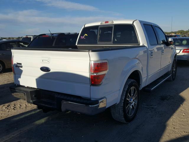 1FTFW1CT6CFB91641 - 2012 FORD F150 SUPER WHITE photo 4