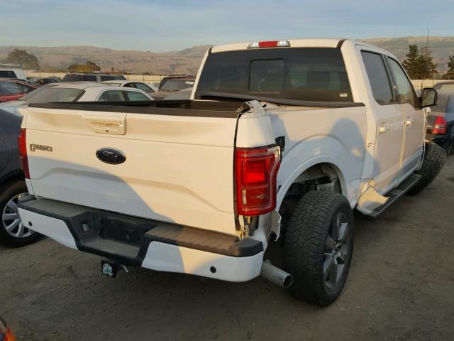 1FTEW1EG0GKE47622 - 2016 FORD F150 SUPER WHITE photo 4